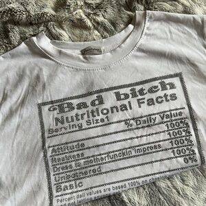 Jasmine White Crop Top with Black Print